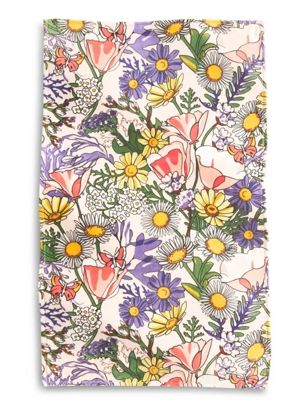 Vera Bradley Fleece Essential Throw Blanket Coastal Wildflowers